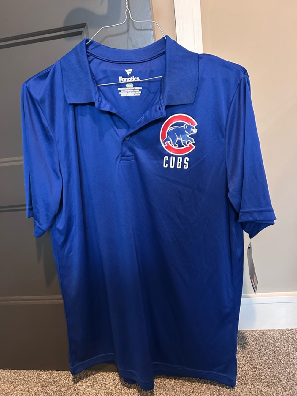 Fanatics Chicago Cubs Royal Polo with Embroidered Logo